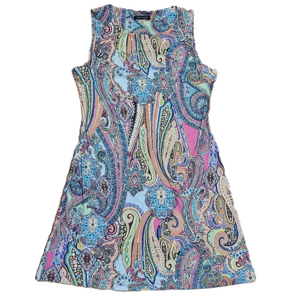 ✨HP✨ Tommy Hilfiger Sleeveless Pastel Paisley Mini Dress Size 8
